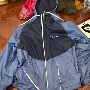 Columbia Two-Tone Blue Hooded Jacket